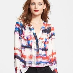 🆕MILLY 100% Silk Blouse w/ Pockets